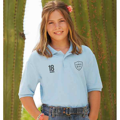 Fruit Of The Loom Childrens 65/35 Pique Polo