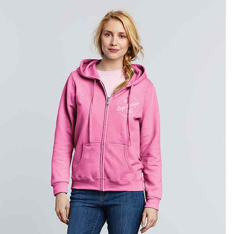 Gildan Ladies Full Zip Hooded Sweatshirt