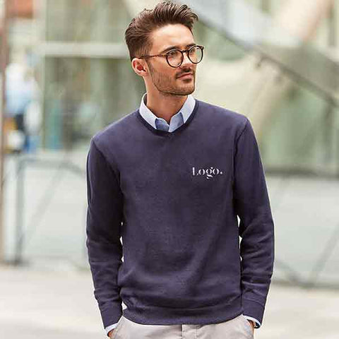 Russell Collection V-Neck Knitted Pullover