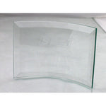 10 x 14.5cm Jade Glass Bevelled Crescent Trophy