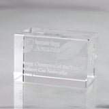 8 x 5 x 5cm Optical Crystal Rectangle