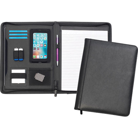 Goudhurst A4 Zipped Leather Tabletfolio