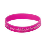 Screen Printed Silicone Wristband