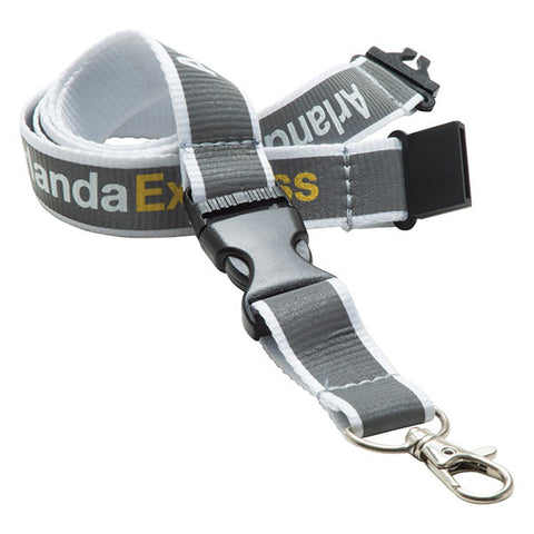 20mm Reflective Flat Polyester Lanyard