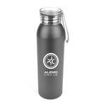 Black Aluminium Sports Bottle 650ml