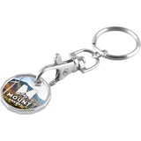 Express Printed Trolley Token Key Ring