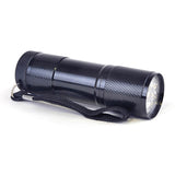 Metal 9 LED Torch