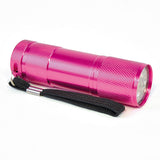 Metal 9 LED Torch