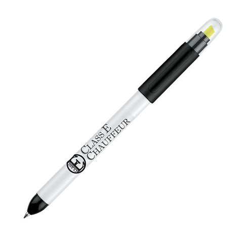 senator Duo Polished Plastic Multifunction Ballpen & Highlighter