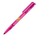 senator Super Hit Clear Plastic Ballpen with Soft Grip