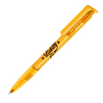 senator Super Hit Clear Plastic Ballpen with Soft Grip