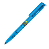 senator Super Hit Clear Plastic Ballpen with Soft Grip