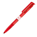 senator Super Hit Clear Plastic Ballpen with Soft Grip