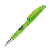 senator Bridge Clear Plastic Ballpen with Metal Tip