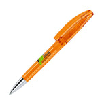 senator Bridge Clear Plastic Ballpen with Metal Tip