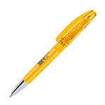 senator Bridge Clear Plastic Ballpen with Metal Tip