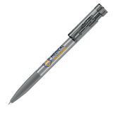 senator Liberty Clear Plastic Ballpen with Soft Grip